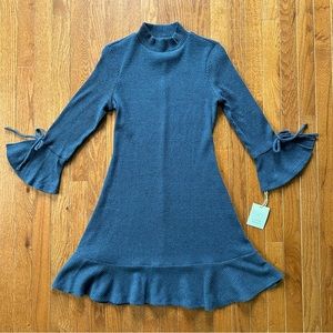 Lauren Conrad women’s extra small XS sweater dress flared flutter sleeve NWT!